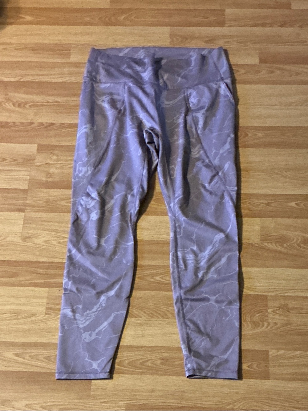 all in motion Lavender Marble-Print Active Leggings